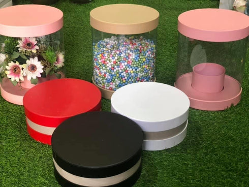 صندوق مدور شفاف