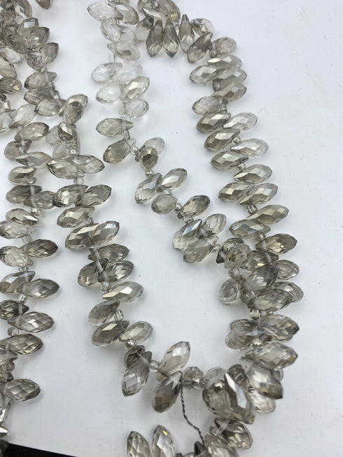 خرز كريستال بيضوي