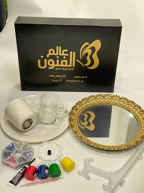 بكج الرسم على الزجاج شامل طريقة العمل